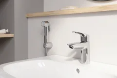 Змішувач для раковини з гігієнічним душем Grohe Eurosmart New (23124003)