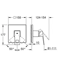 Змішувач прихованого монтажу для 1 споживача Grohe Eurocube (24061000)