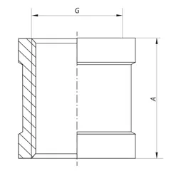 Муфта з'єднувальна 1-1/2" Koer KF.C16 (KF0014)