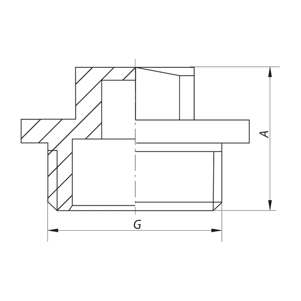 Різьбовий фітинг заглушка З Koer KF.P06M - 1/2'' (KR3045)