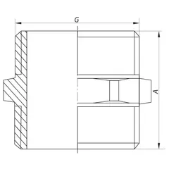 Ніпель 1/2 '' big Koer WM.N06.WN без нікелю (KR2989)