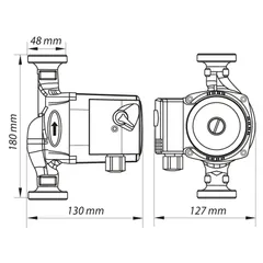 Насос циркуляційний відцентр. Koer KP.GRS-25 / 4-180 (KP0248)