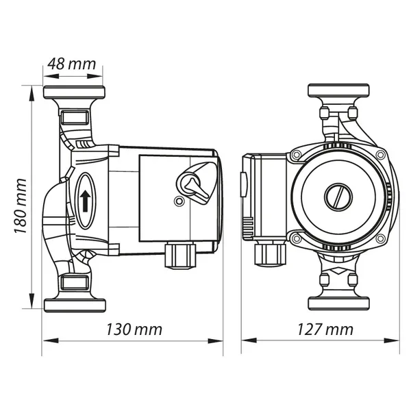 Насос циркуляційний відцентр. Koer KP.GRS-25 / 4-180 (KP0248)