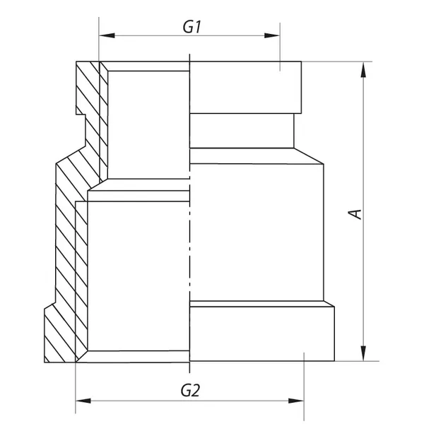 Муфта редукційна 3/4"х1" Koer KF.C0810 (KF0017)