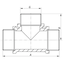 Трійник 1/2'' ННН Koer KF.T06M (KF0069)