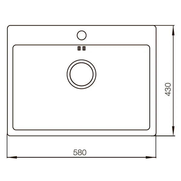 Мийка MIXXUS Бронзова MX5843-200x1.0-PVD (MX0577)