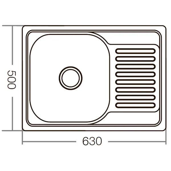 Мийка кухонна Zerix Z6350-08-180E (Satin) (ZM0563)
