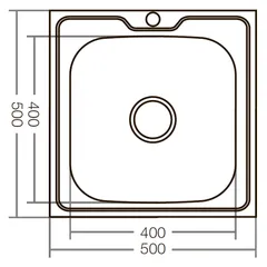 Мийка кухонна Zerix Z5050-08-180MD (micro decor) (ZS0583)