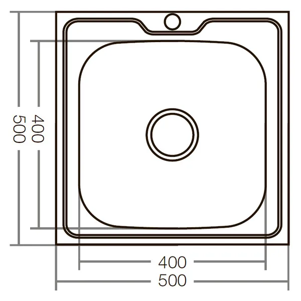 Мийка кухонна Zerix Z5050-06-160MD (micro decor) (ZS0581)