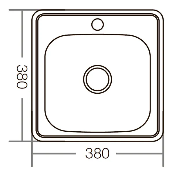 Мийка Zerix Z3838-06-160MD (micro decor) (ZM5574)