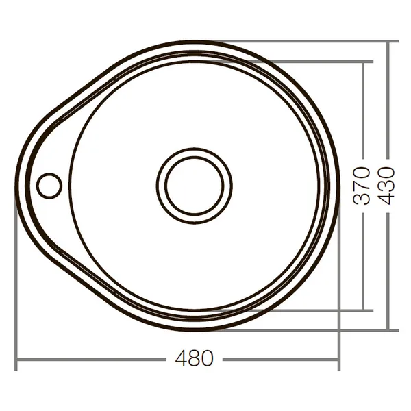 Мийка кухонна Zerix Z4843-06-160MD (micro decor) (ZS0567)