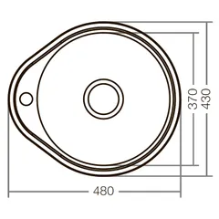 Мийка кухонна Zerix Z4843-06-160E (Satin) (ZS0566)