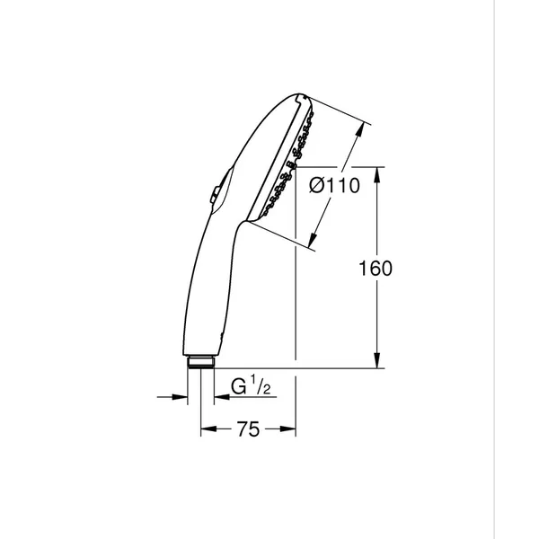 Ручний душ Grohe Tempesta 110, 2 режими (26161003)