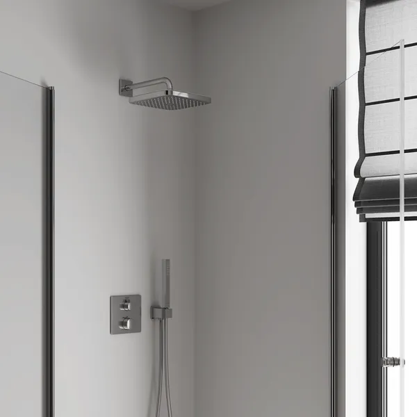 Верхній душ з настінним кронштейном Grohe Tempesta Cube (26687000)