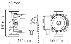 Насос циркуляційний відцентр. Koer KP.GRS-25 / 6-130 (KP0251)