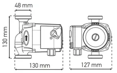 Насос циркуляційний відцентр. Koer KP.GRS-25/4-130 (KP0250)