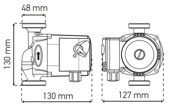 Насос циркуляційний відцентр. Koer KP.GRS-25/4-130 (KP0250)
