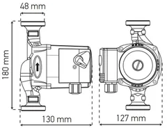 Насос циркуляційний відцентр. Koer KP.GRS-25 / 6-180 (KP0249)