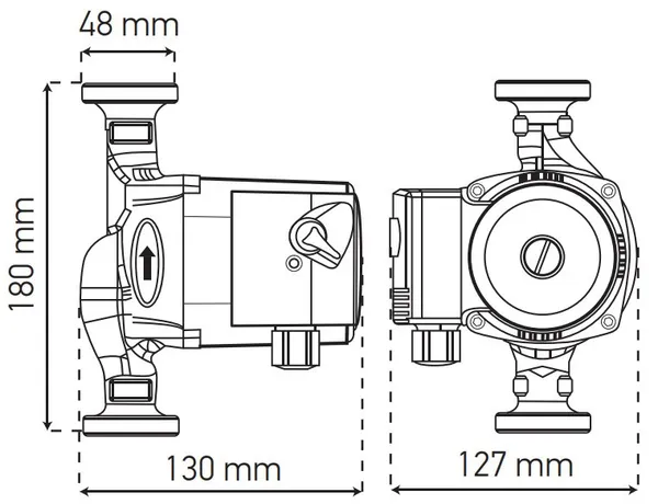 Насос циркуляційний відцентр. Koer KP.GRS-25 / 6-180 (KP0249)