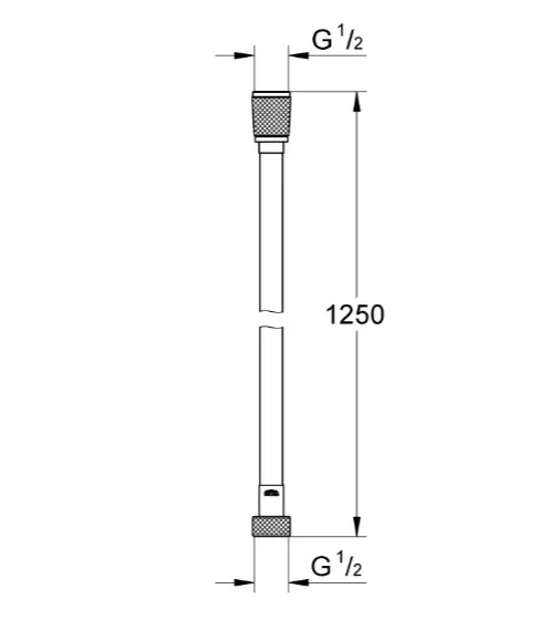 Душовий шланг 1250 мм Grohe Silverflex (28362KF1)