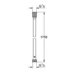 Душовий шланг Grohe Silverflex 1750 мм (28388KF1)