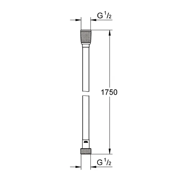 Душовий шланг Grohe Silverflex 1750 мм (28388KF1)