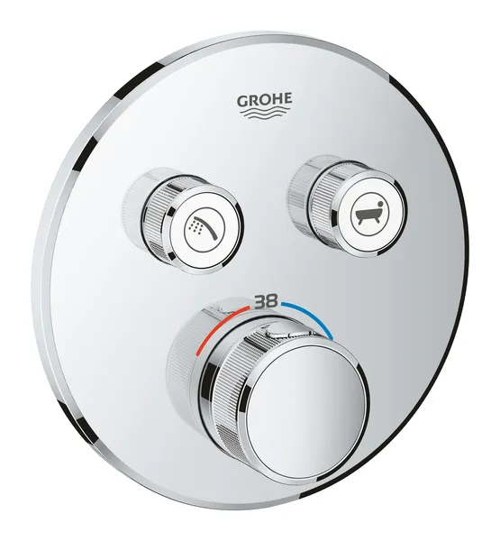 Термостат прихованого монтажу на 2 споживача Grohe Grohtherm SmartControl (29119000)