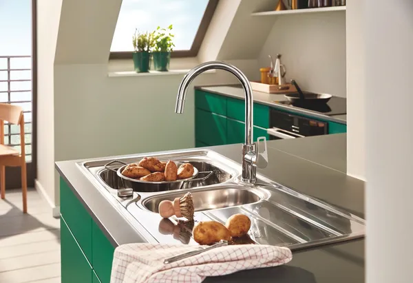 Одноважільний змішувач для кухні Grohe BauLoop New (30543000)