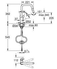 Змішувач для кухні Grohe Eurosmart (30619000)