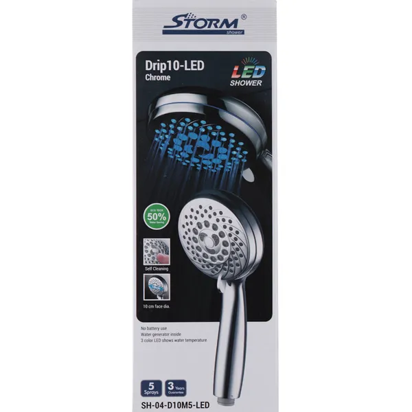 Лійка для душу Storm SH-04-D10M5-LED (ST0005)