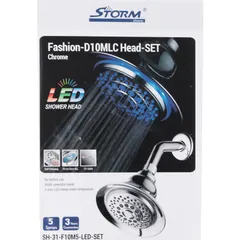 Лійка для душу Storm SH-31-F10M5-LED-SET (ST0019)