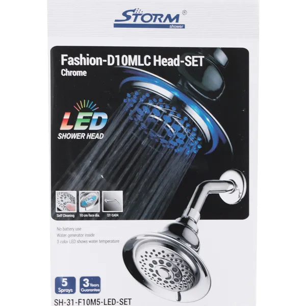 Лійка для душу Storm SH-31-F10M5-LED-SET (ST0019)