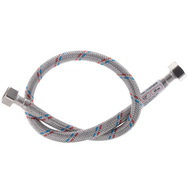 Гнучкий шланг для підключення води гайка 1/2'' - гайка 1/2'' (60 см) Zerix (ZX1552)