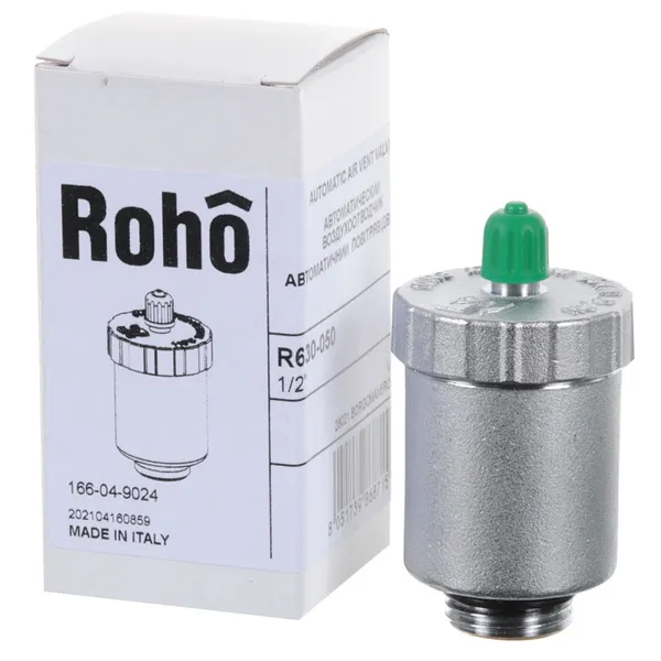Повітровідвідник автоматичний Roho R630-050 - 1/2" (нікель) (RO0155)