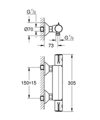 Термостат для душу Grohe Grohtherm 800 (34558000)