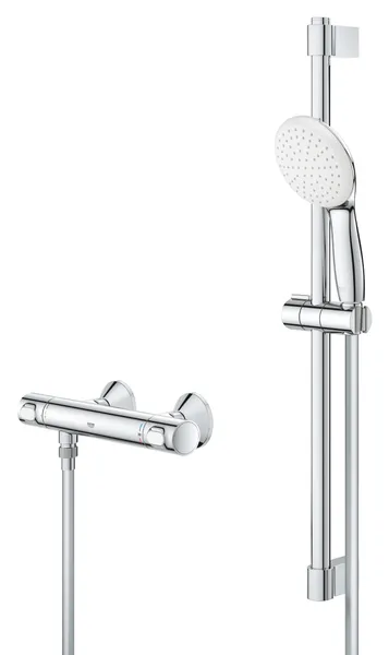 Термостат для душу Grohe Grohtherm 500 з душовим гарнітуром (34796001)