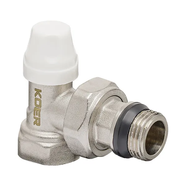 Комплект для підключення радіатора Koer SET-13 - 1/2"x1/2" (осьовий) з термоголовкою ВЗ (KR3176)