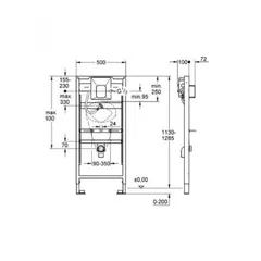 Інсталяційний комплект для пісуара Grohe Rapid SL (38786001)