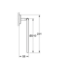 Кільце для рушника Grohe Bau Cosmopolitan Neutral (40460001)