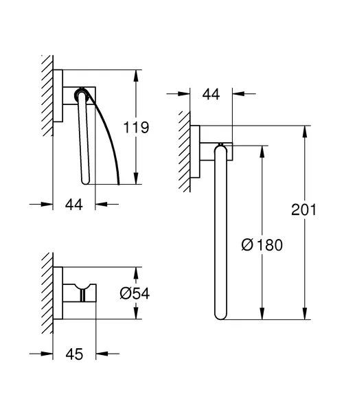 Набір аксесуарів 3 в 1 Grohe Essentials New (40775001)