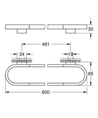 Тримач для рушників Grohe Selection (41056000)