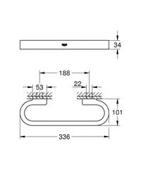 Поручень для ванної Grohe Selection (41064000)