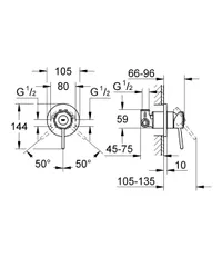 Змішувач для душу Grohe BauClassic (29048000)