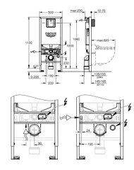 Система інсталяції для унітазу 3 в 1 Grohe Rapid SLX (39598000)