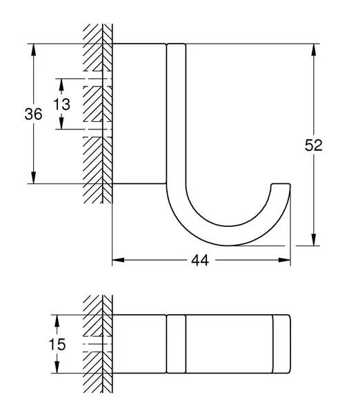 Гачок для халата Grohe Selection (41039000)