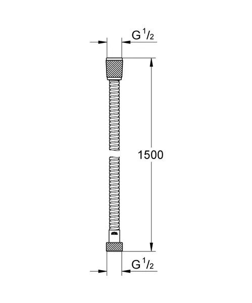 Душовий шланг 1500 Grohe Relexaflex Metal (28105000)