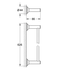 Тримач для рушників Grohe Essentials Authentic (40653001)