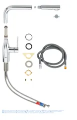 Змішувач для кухні з висувним виливом Grohe Essence New (30270000)