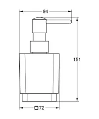 Дозатор рідкого мила Grohe Selection Cube (40805000)