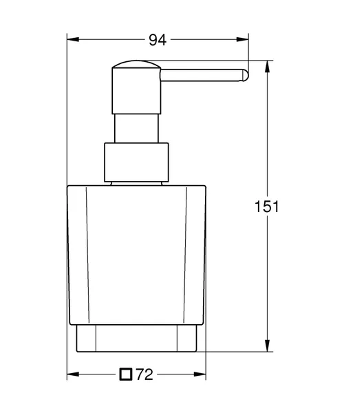 Дозатор рідкого мила Grohe Selection Cube (40805000)